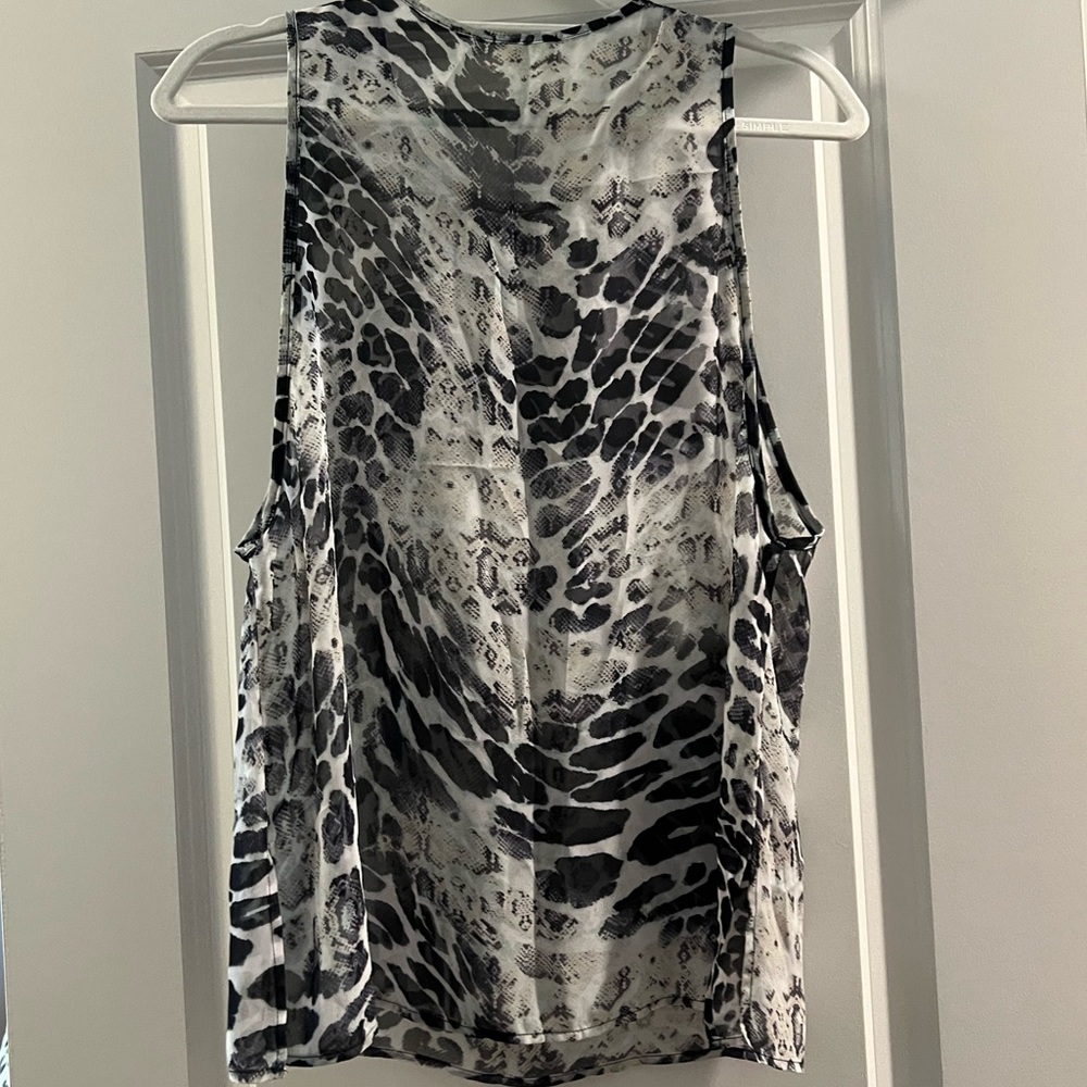 Show Me You Mumu sheet snakeskin top